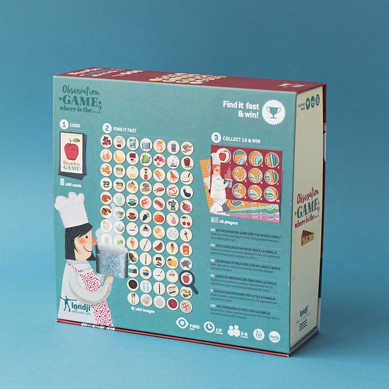 Juego familiar de observación